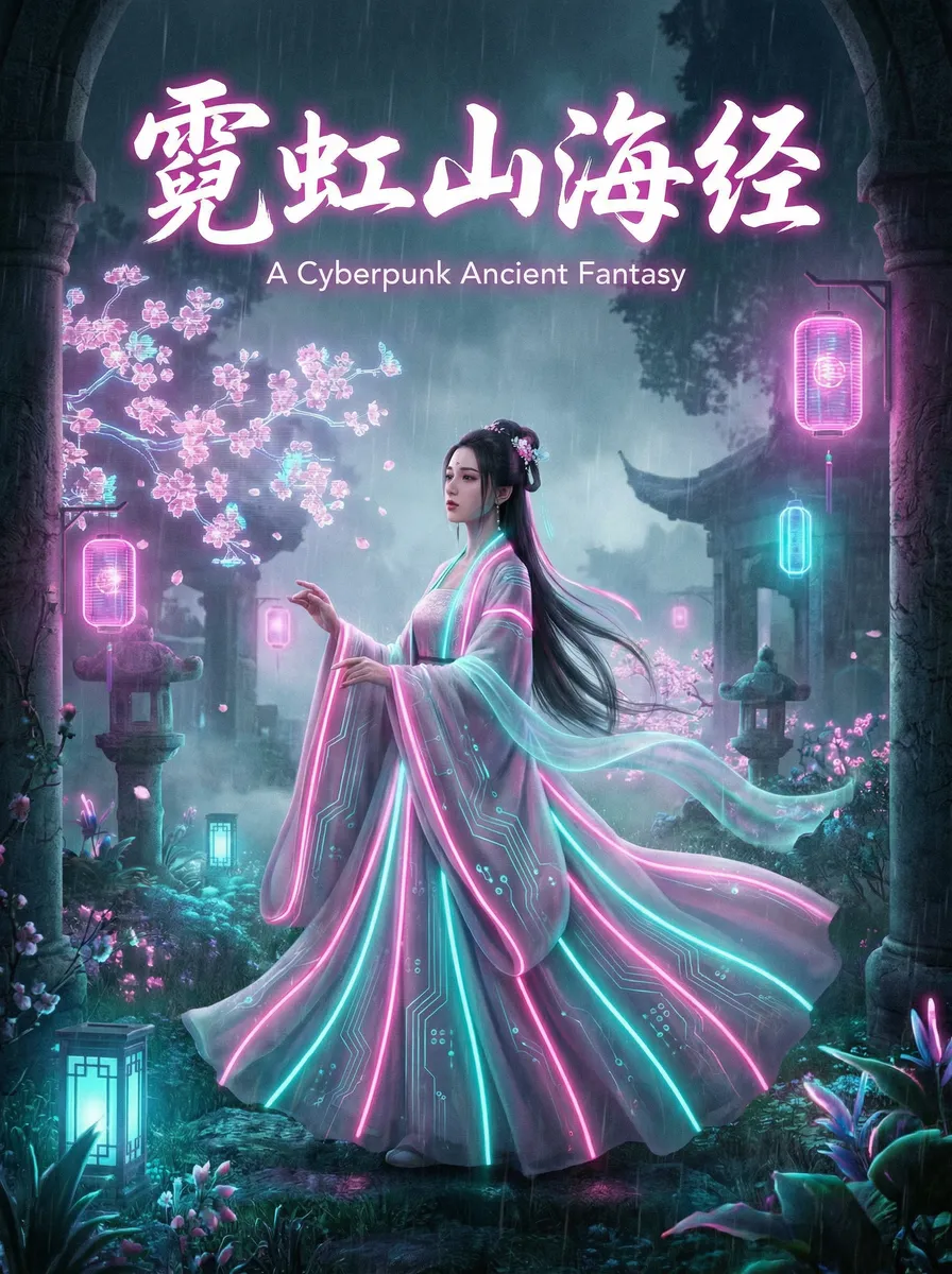 春风沉醉的夜晚下载 古风奇缘短剧 - 霓虹山海经海报